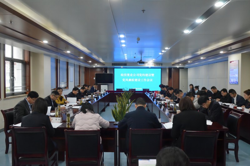 皖投置業(yè)公司召開(kāi)黨的建設(shè)暨黨風(fēng)廉政建設(shè)工作會(huì)議
