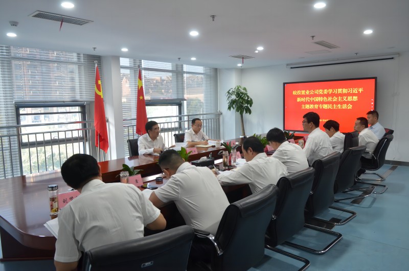 何昌順參加指導(dǎo)皖投置業(yè)公司黨委主題教育專題民主生活會(huì)